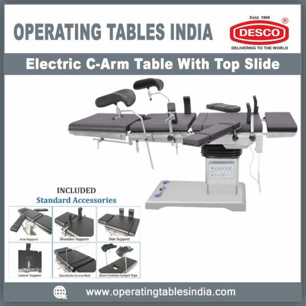 Electric C-Arm Table with Top Slide